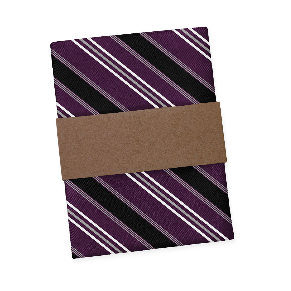 Executive Stripe Pocket Square - Packaging - Knotty Tie Co.