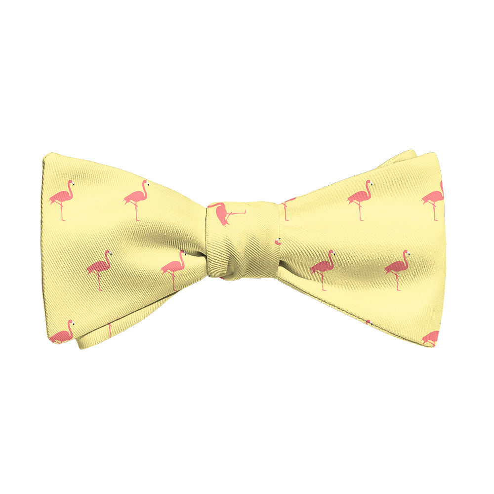 Flamingos Bow Tie - Adult Standard Self-Tie 14-18" -  - Knotty Tie Co.