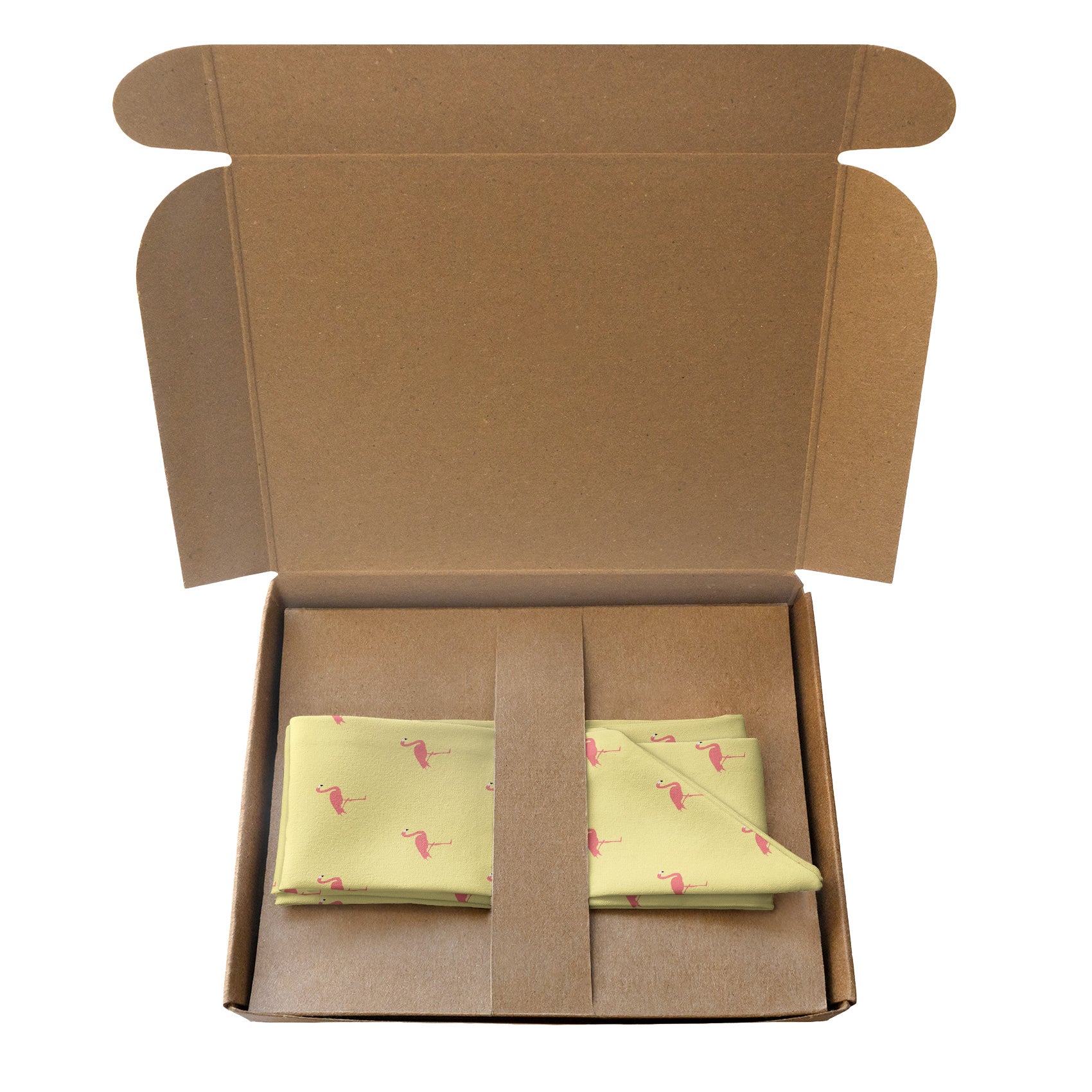 Flamingos Hair Scarf - Packaging - Knotty Tie Co.