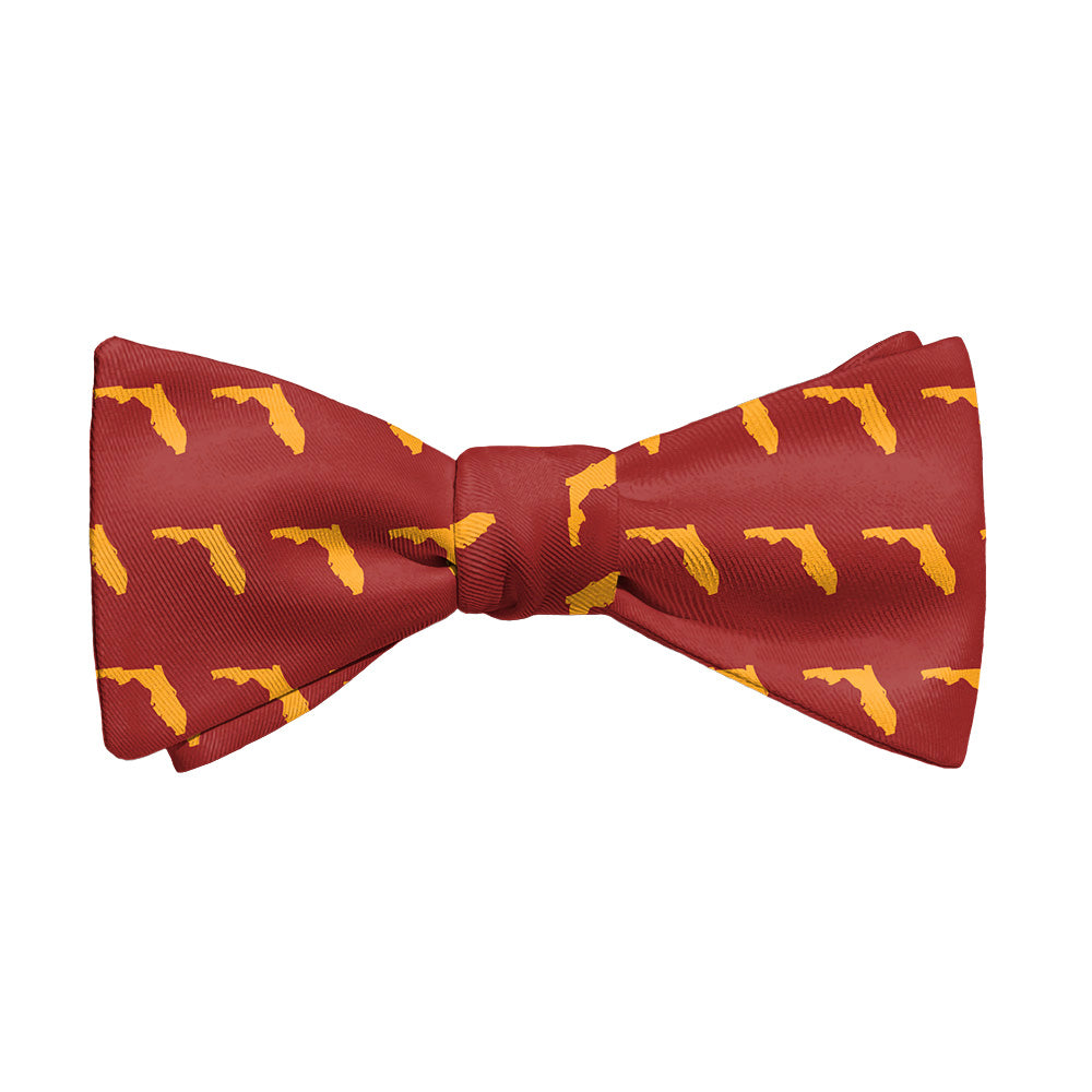 Florida State Outline Bow Tie - Adult Standard Self-Tie 14-18" -  - Knotty Tie Co.