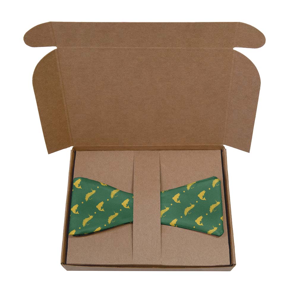 Fly Fishing Bow Tie- Kraft Gift Box Packaging - Knotty Tie Co.