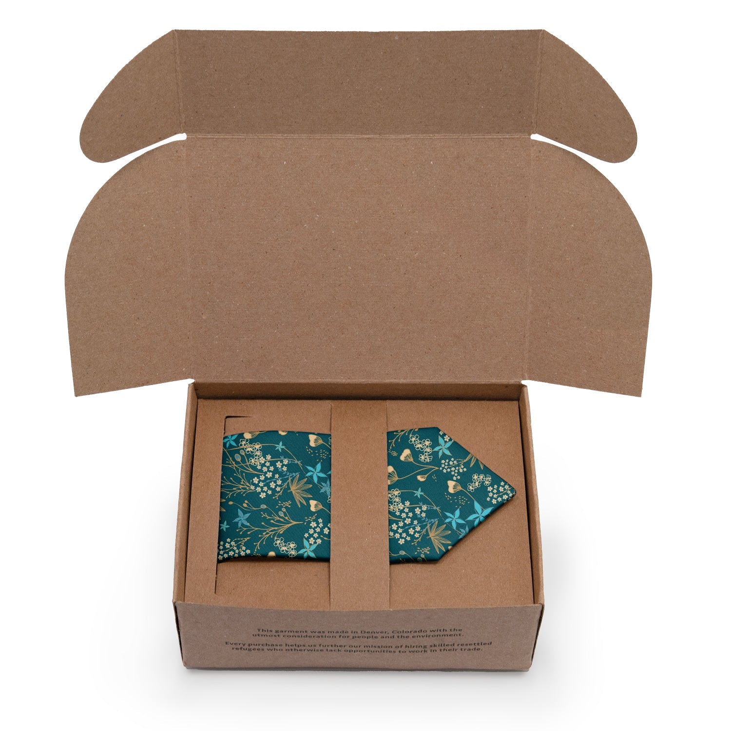 Frankie Floral Necktie - Packaging - Knotty Tie Co.