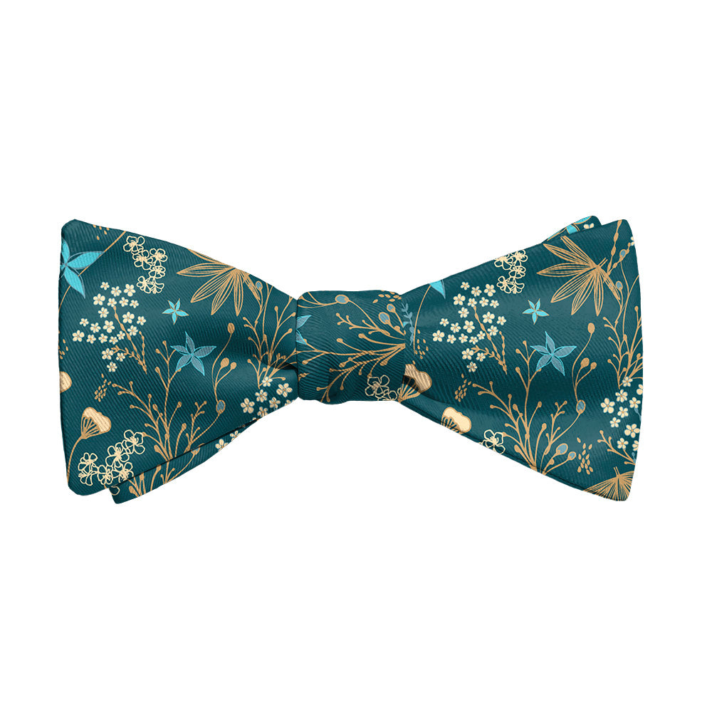Frankie Floral Bow Tie - Adult Standard Self-Tie 14-18" - Knotty Tie Co.