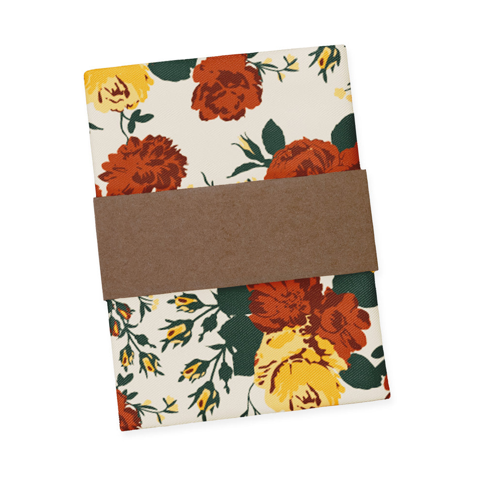 Full Bloom Floral Pocket Square - Packaging - Knotty Tie Co.