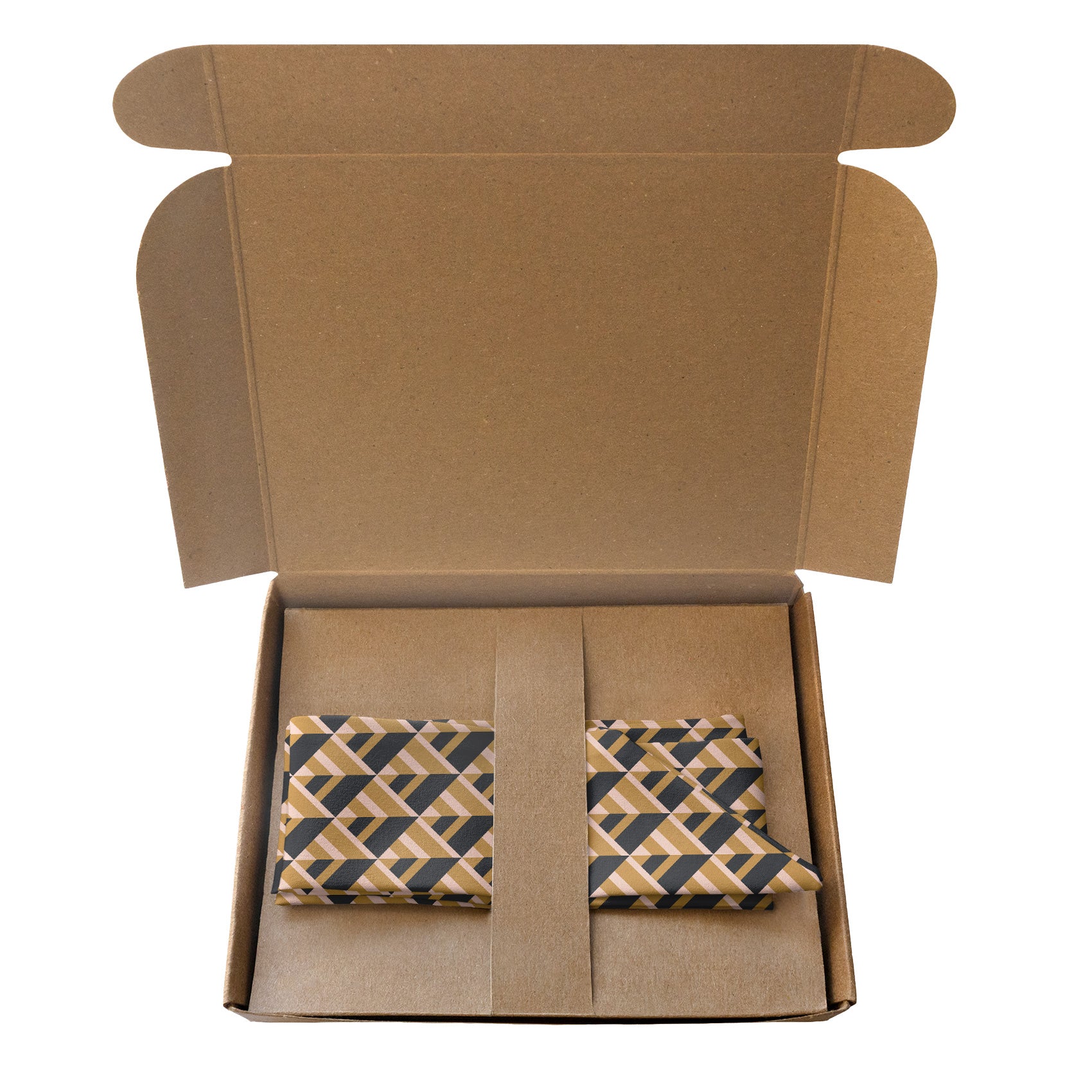 Geo Plates Hair Scarf - Packaging - Knotty Tie Co.
