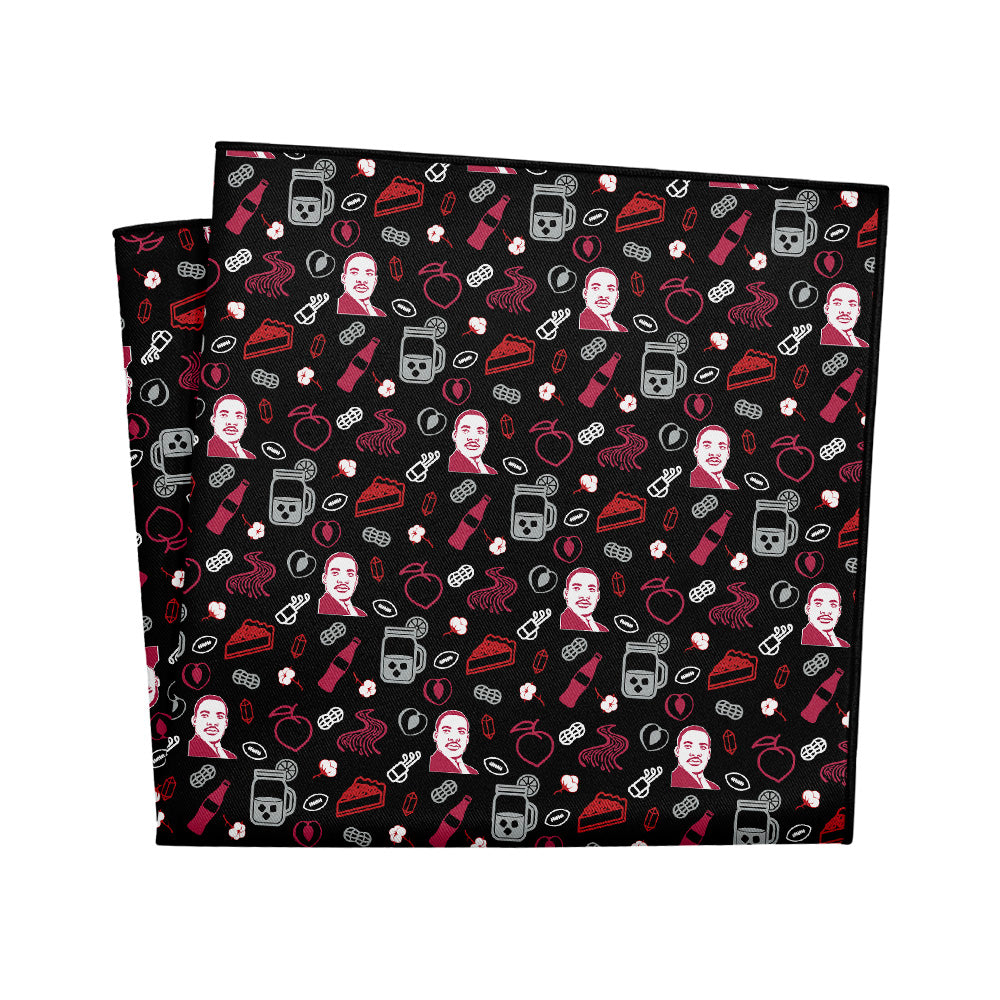 Georgia State Heritage Pocket Square - 12" Square - Knotty Tie Co.