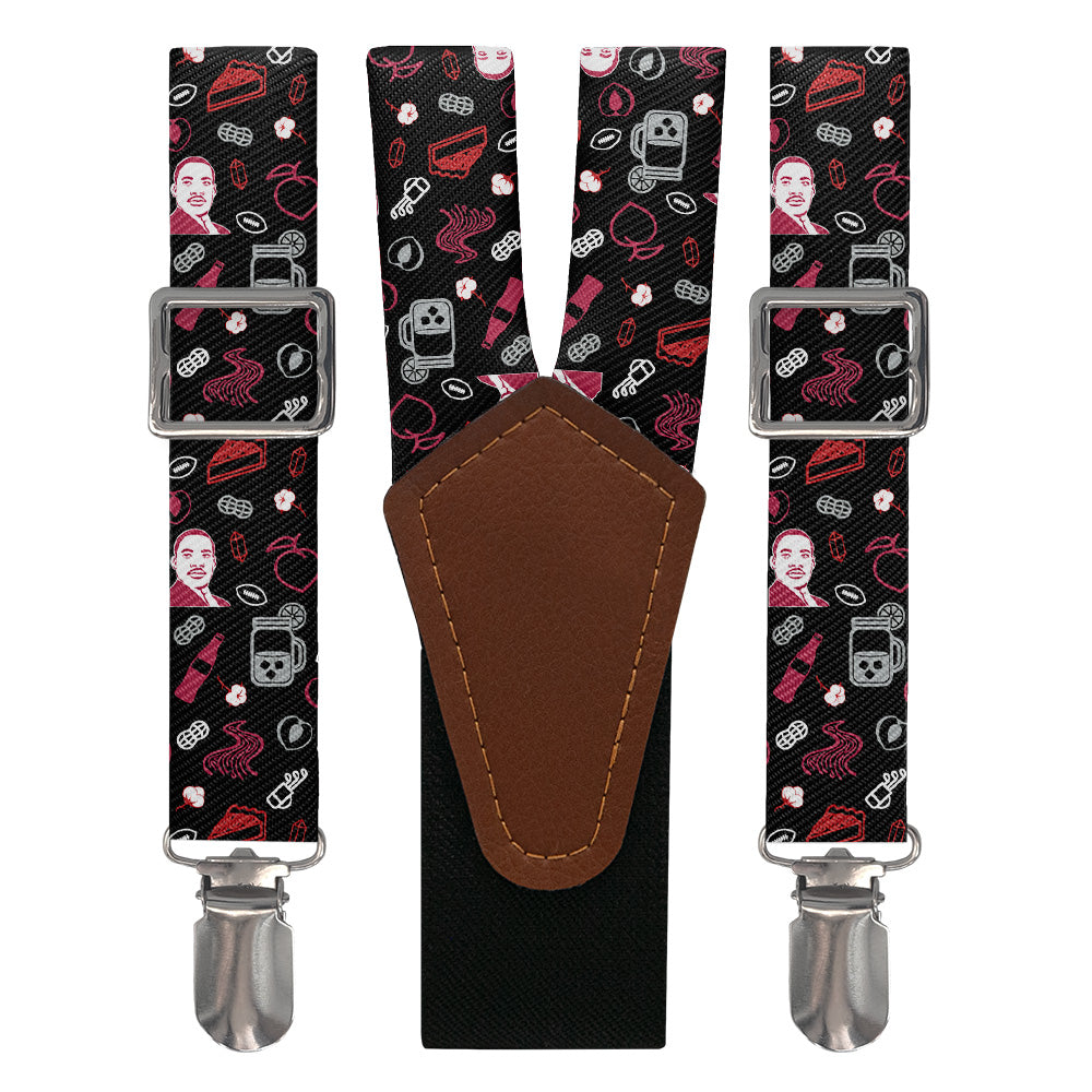 Georgia State Heritage Suspenders - Main View - Knotty Tie Co.