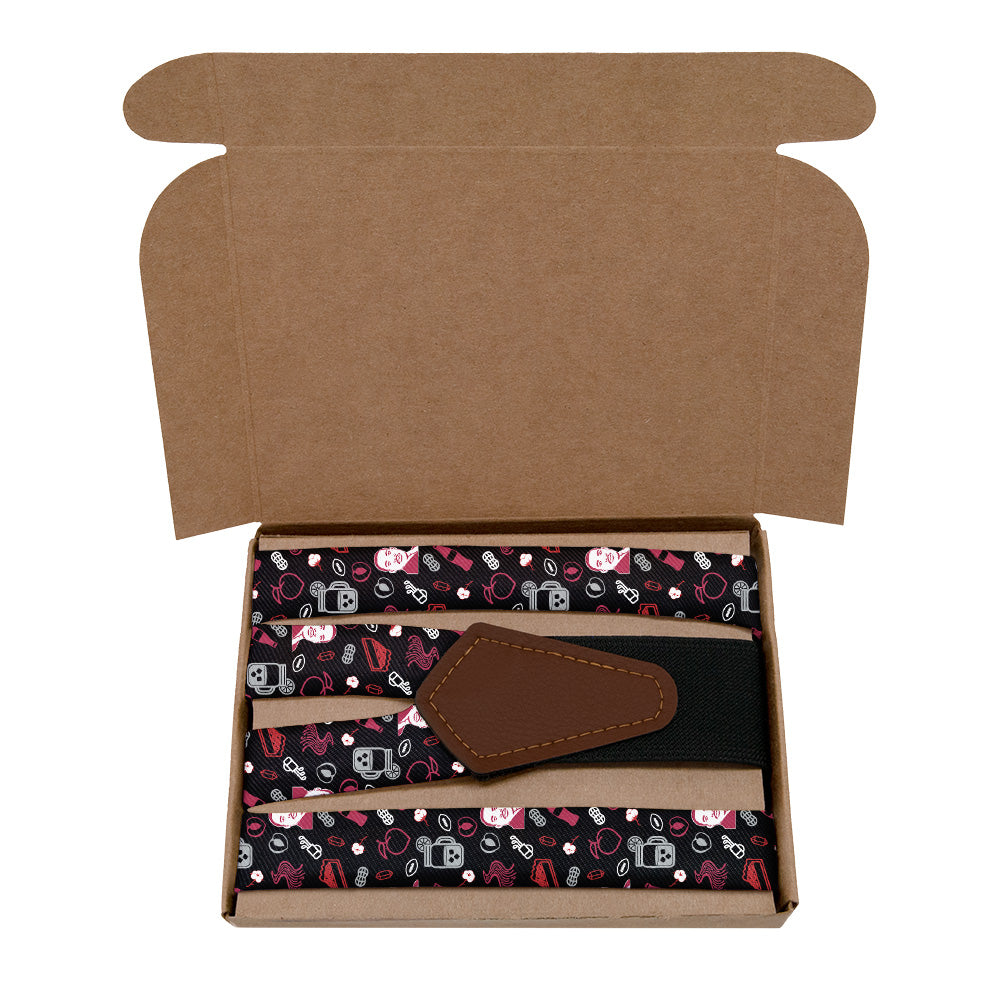 Georgia State Heritage Suspenders - Kraft Gift Box Packaging - Knotty Tie Co.