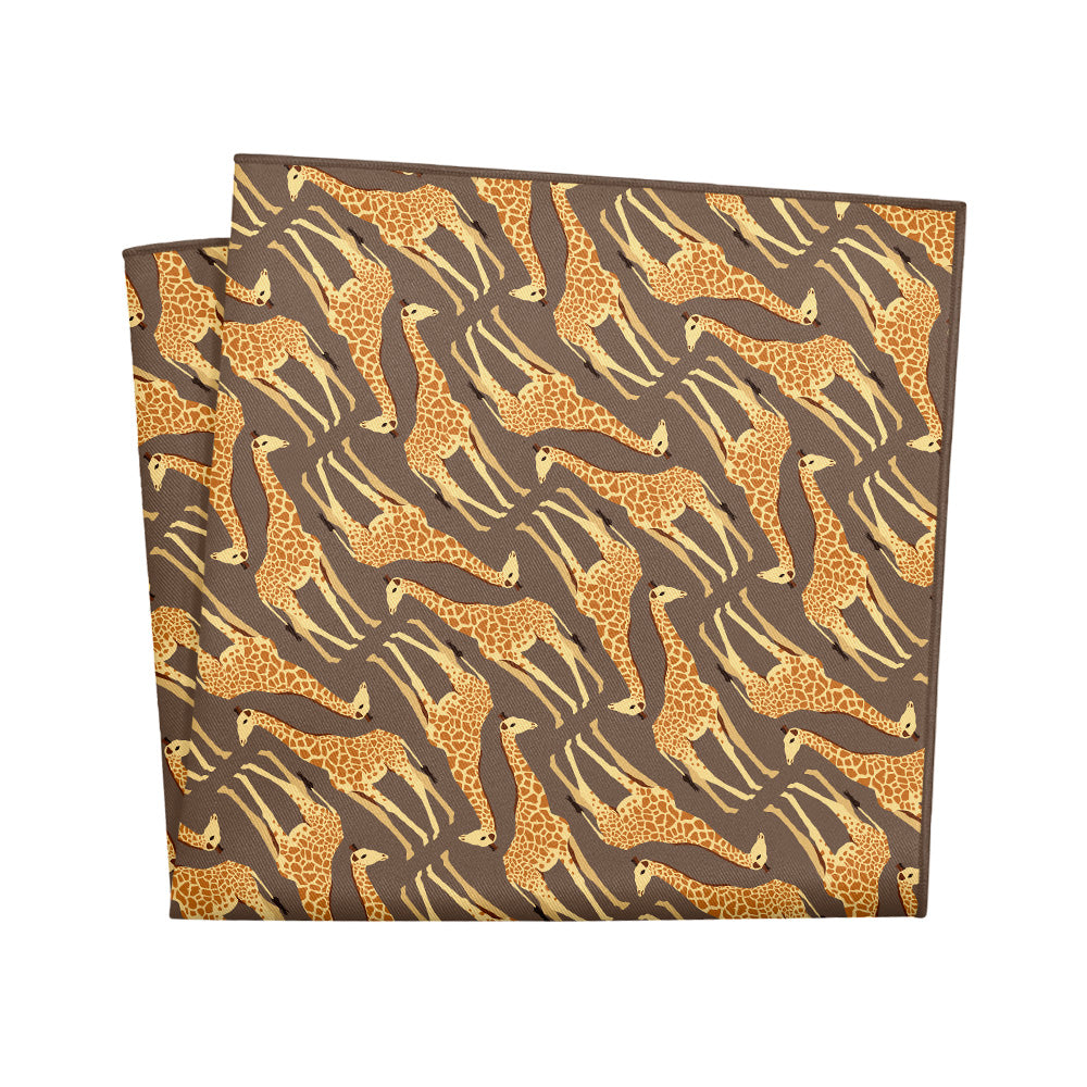 Giraffe Pocket Square - 12" Square - Knotty Tie Co.
