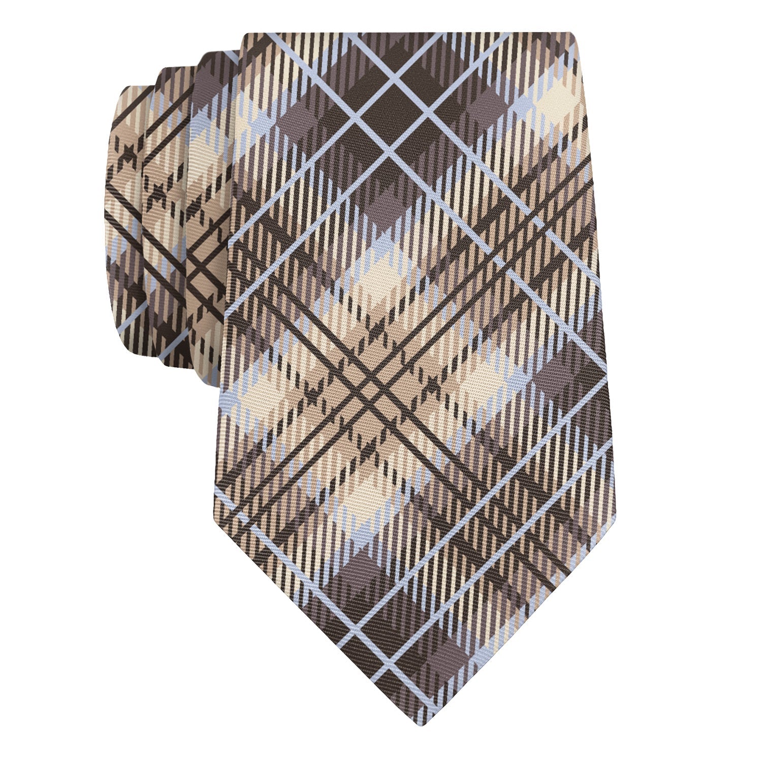 Hartman Plaid Necktie - Rolled - Knotty Tie Co.