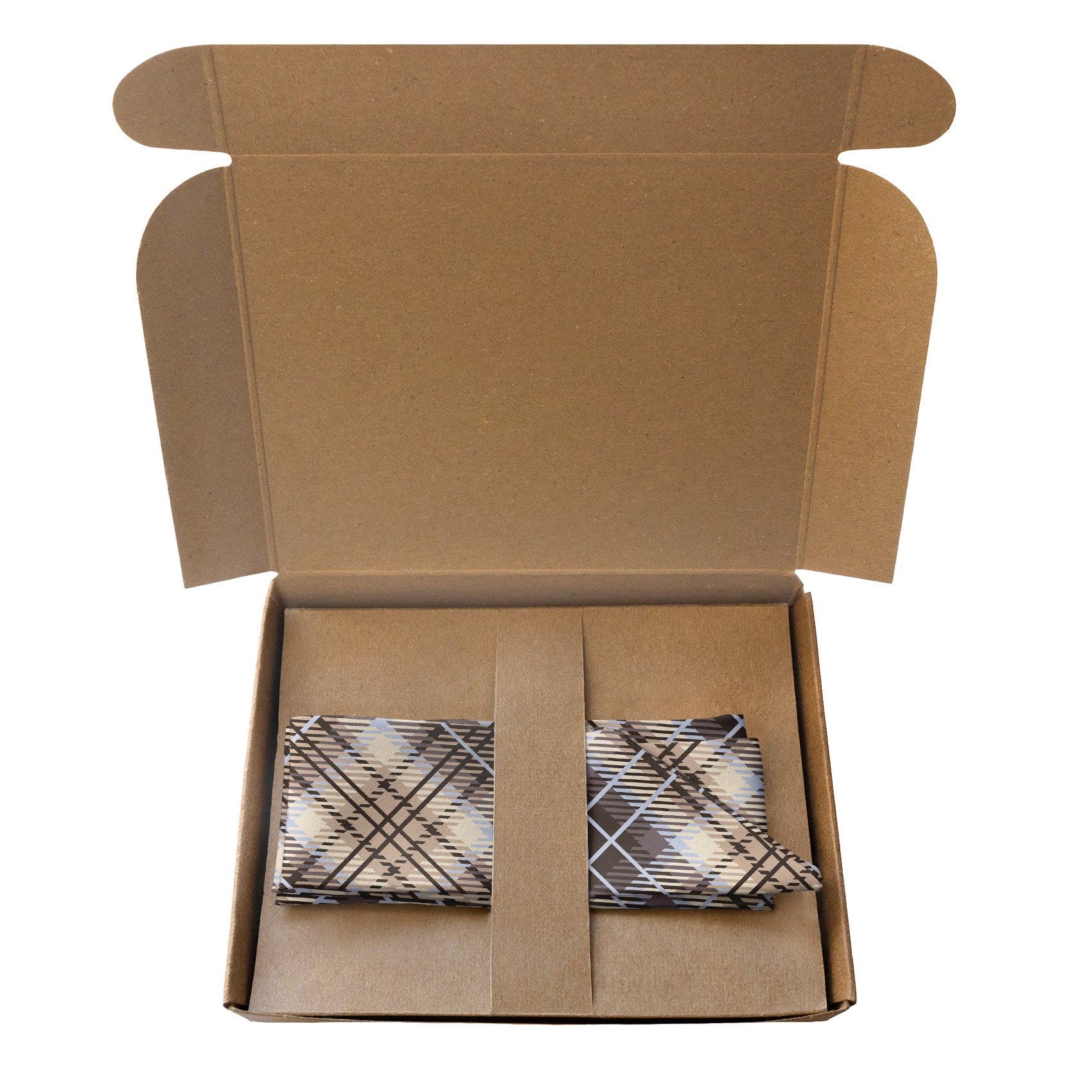 Hartman Plaid Hair Scarf - Packaging - Knotty Tie Co.
