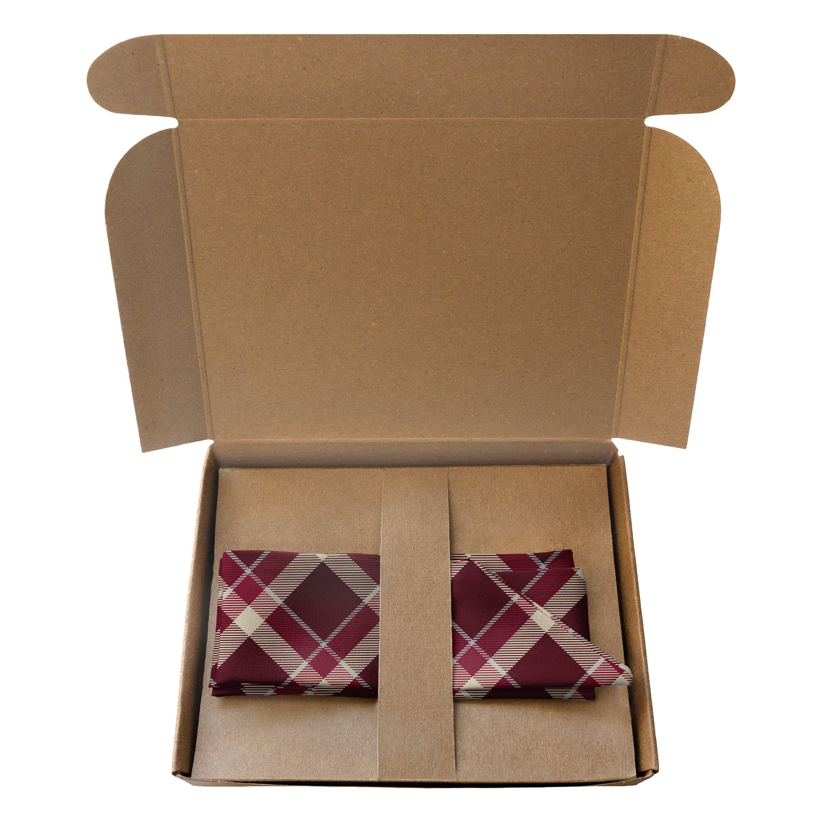 Inca Plaid Hair Scarf - Packaging - Knotty Tie Co.