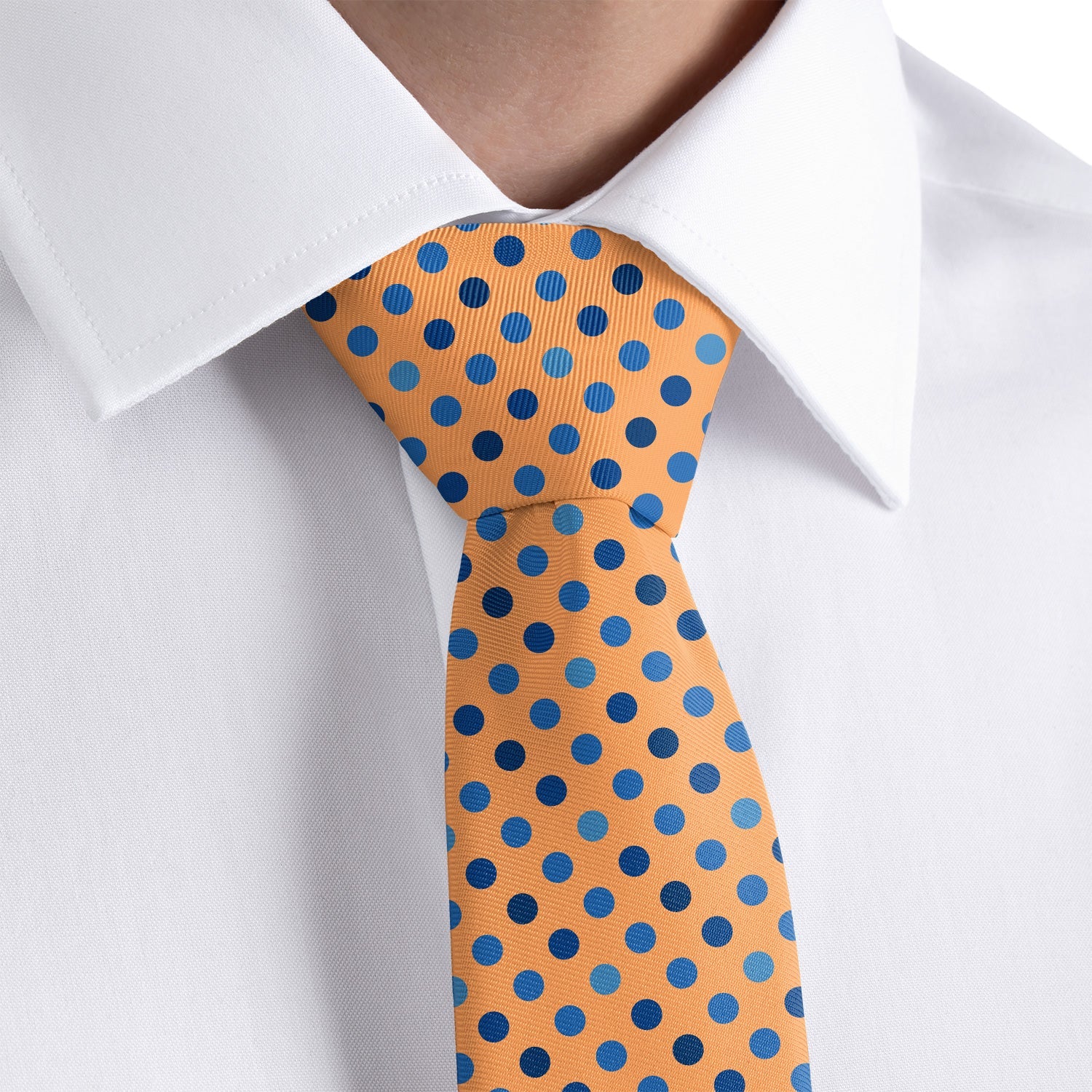 Ithica Dots Necktie - Rolled - Knotty Tie Co.