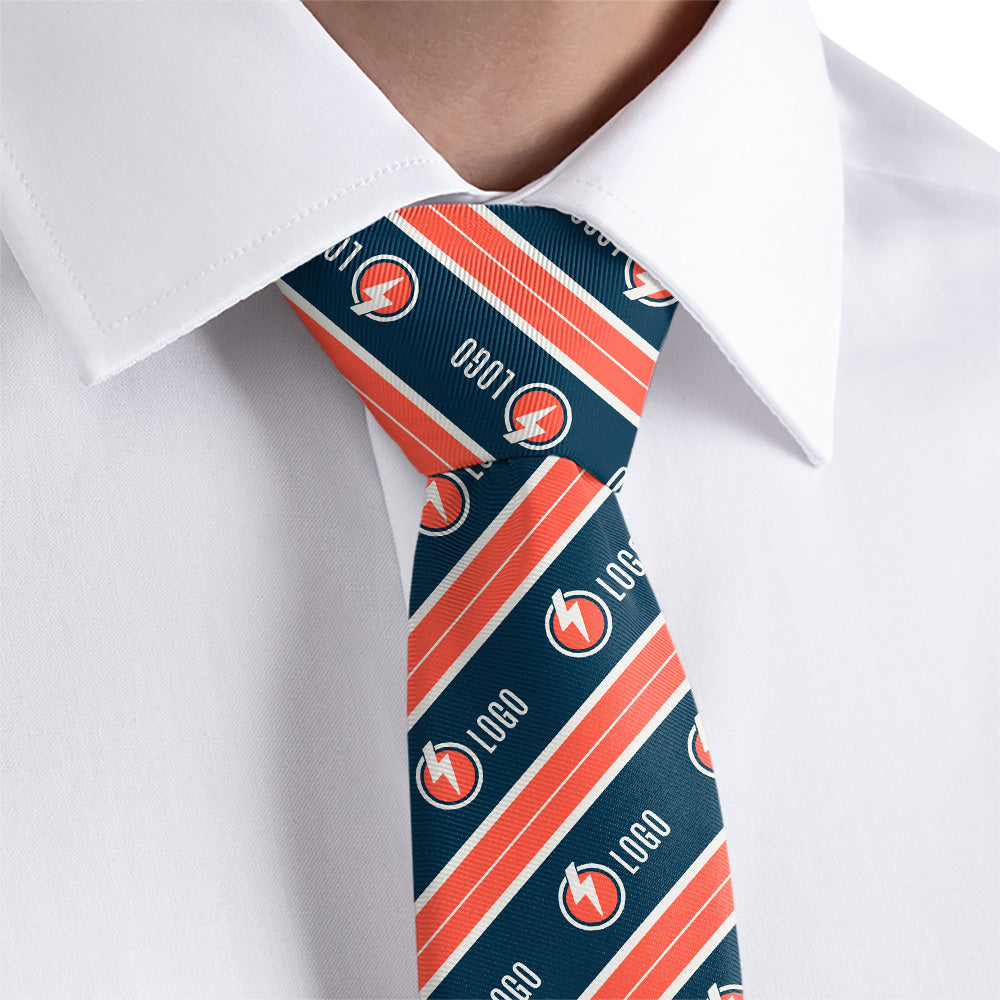 Custom Kalamath 2 Logo Tie - Rolled - Knotty Tie Co.