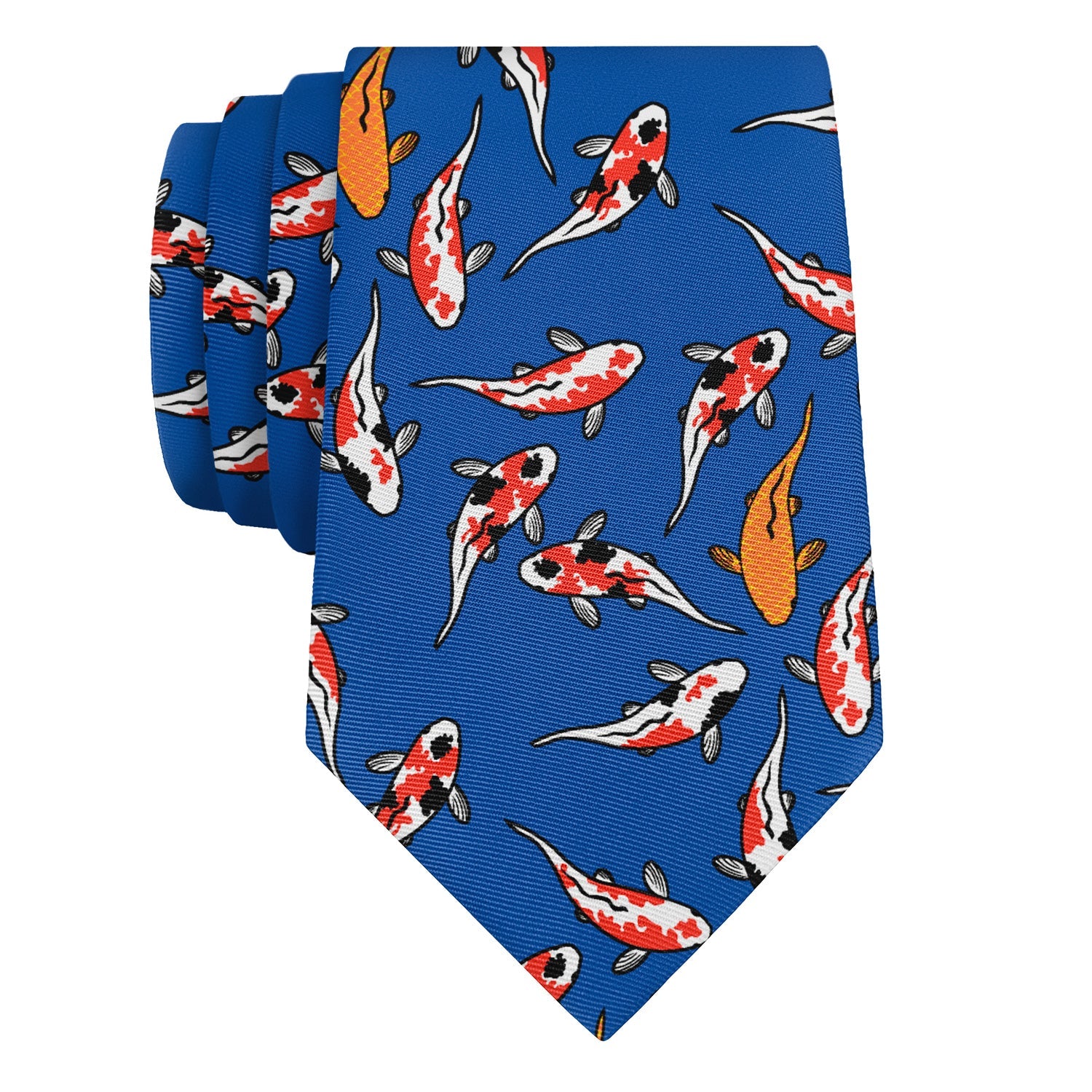 Koi Fish Necktie - Rolled - Knotty Tie Co.