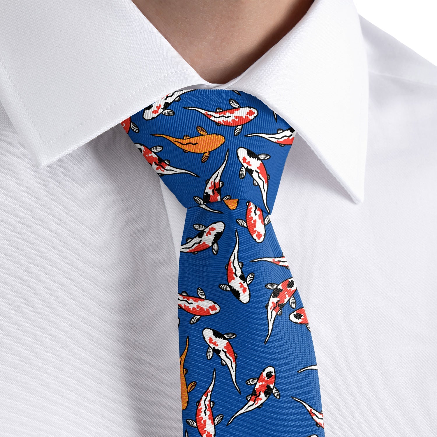 Koi Fish Necktie - Rolled - Knotty Tie Co.