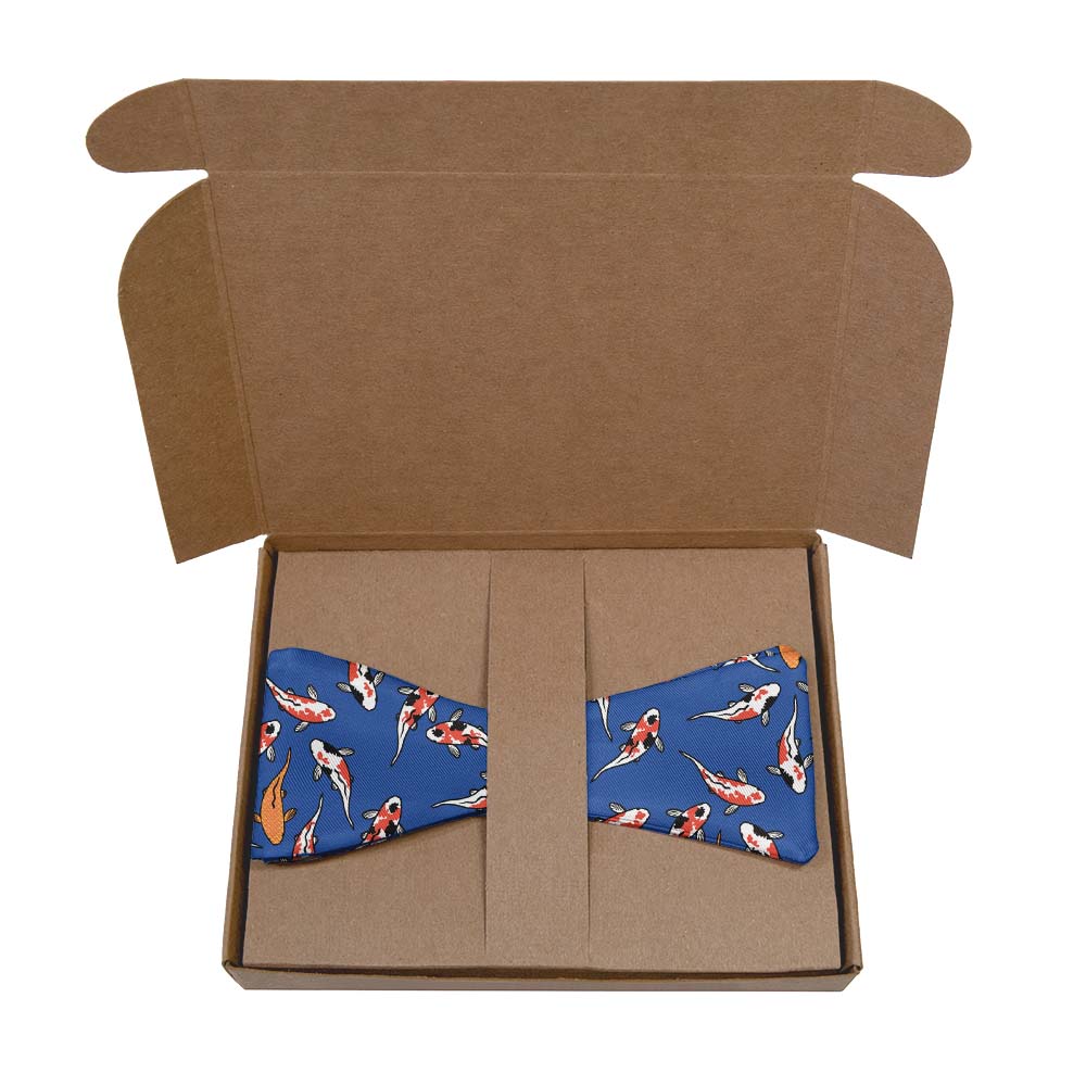 Koi Fish Bow Tie- Kraft Gift Box Packaging - Knotty Tie Co.
