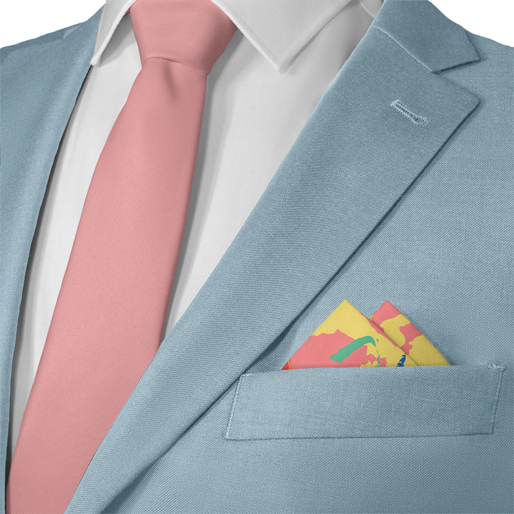 La Splash Pocket Square - 12" Square - Knotty Tie Co.
