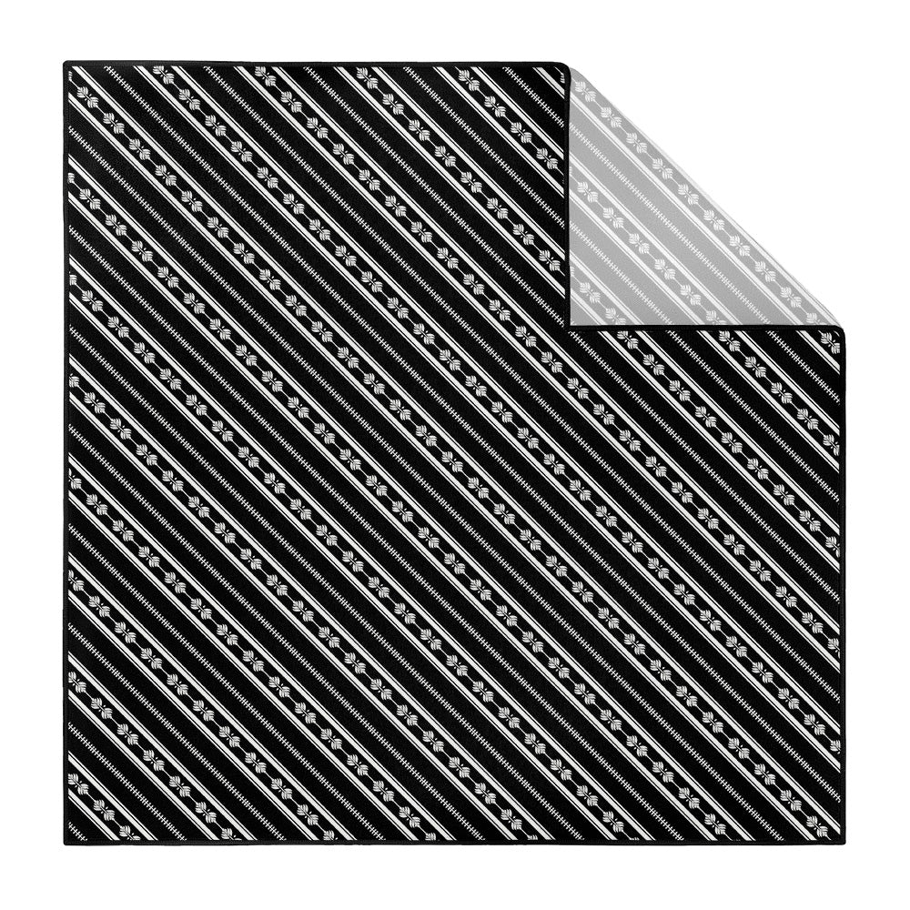 Laurel Stripe Pocket Square - Printed - Knotty Tie Co.