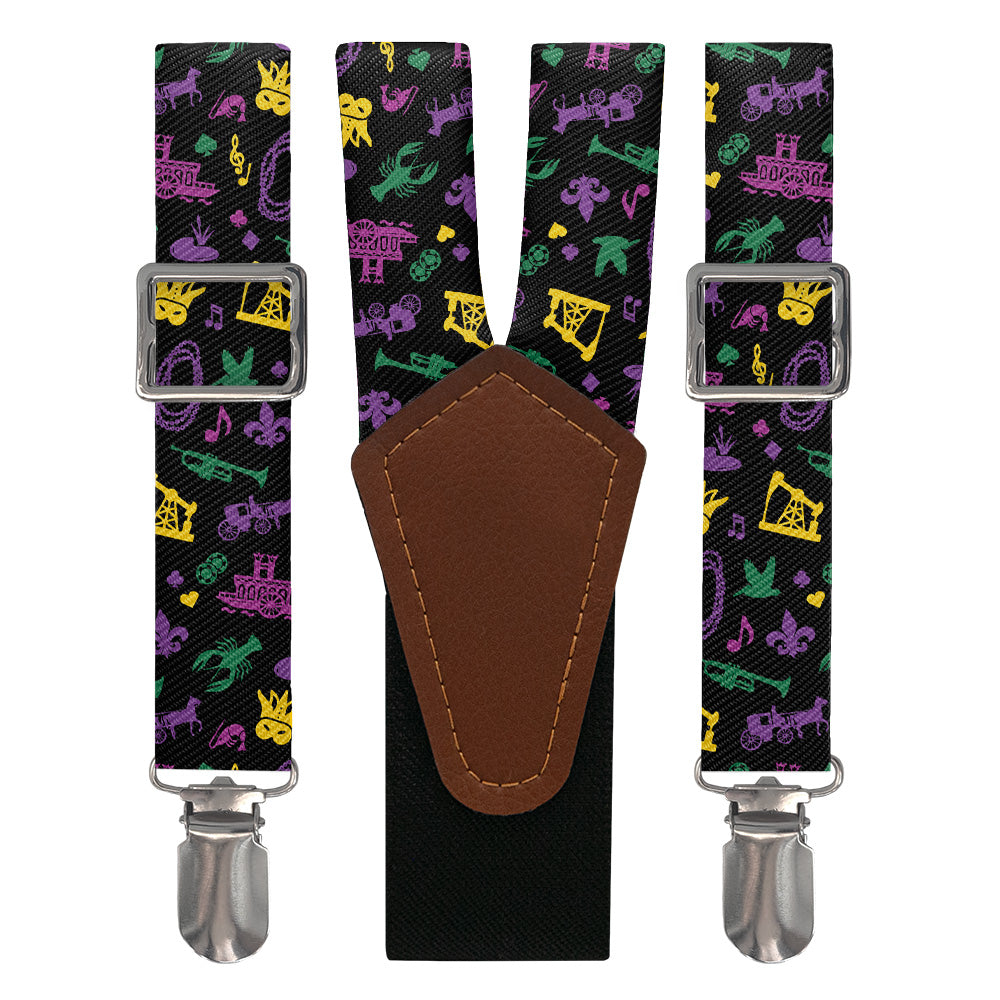 Louisiana State Heritage Suspenders - Main View - Knotty Tie Co.