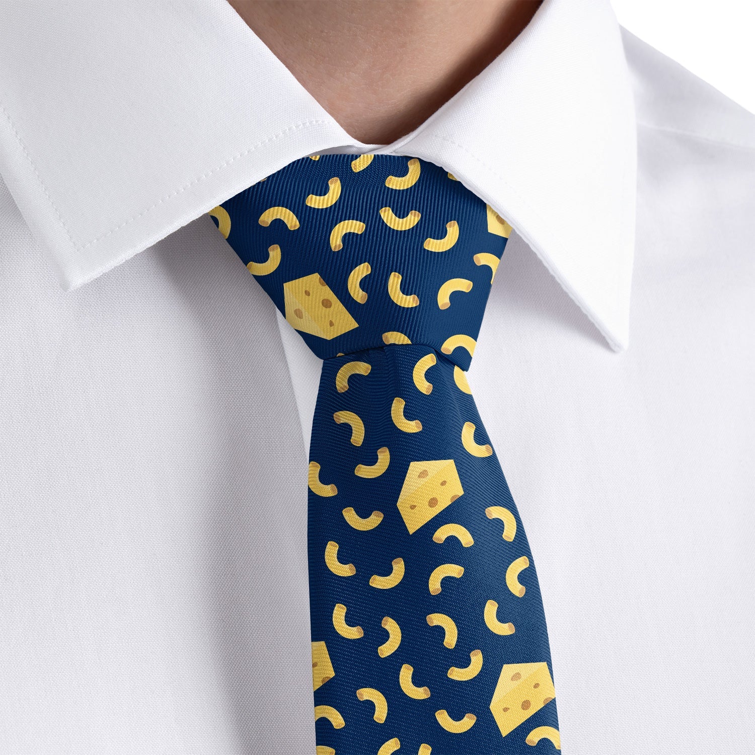 Mac N Cheese Necktie - Rolled - Knotty Tie Co.