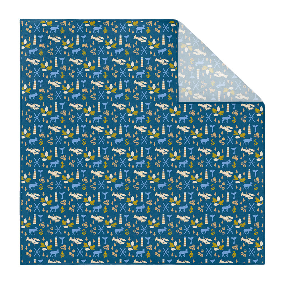 Maine State Heritage Pocket Square - Printed - Knotty Tie Co.