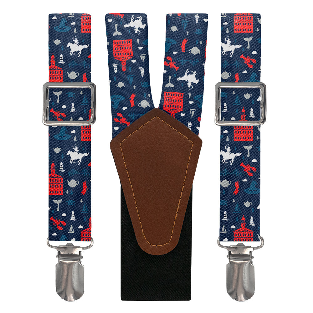 Massachusetts State Heritage Suspenders - Main View - Knotty Tie Co.