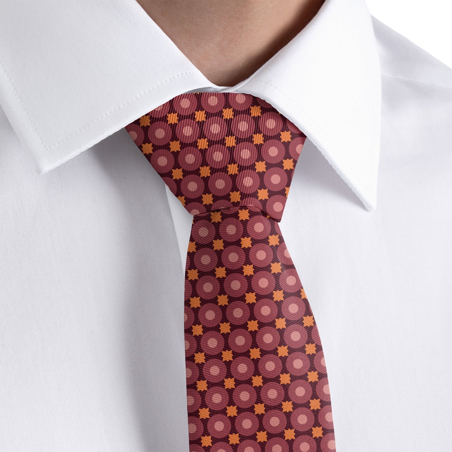 Micro Tiles Necktie - Rolled - Knotty Tie Co.