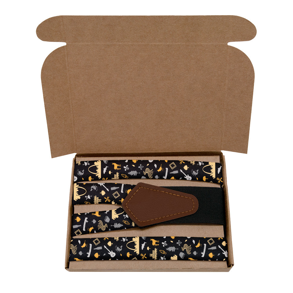 Missouri State Heritage Suspenders - Kraft Gift Box Packaging - Knotty Tie Co.