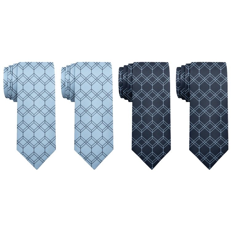 Arcadia geometric ties that match bridesmaids dresses