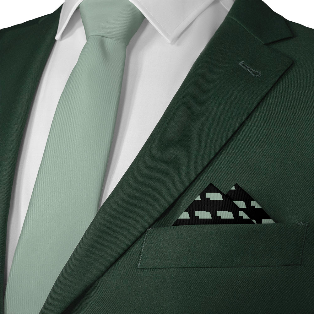 Nebraska State Outline Pocket Square - 12" Square - Knotty Tie Co.