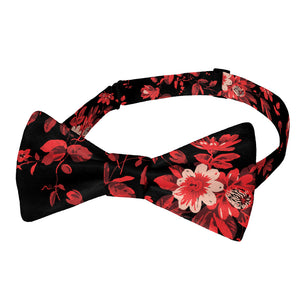 Noir Floral Bow Tie - Adult Pre-Tied 12-22" -  - Knotty Tie Co.