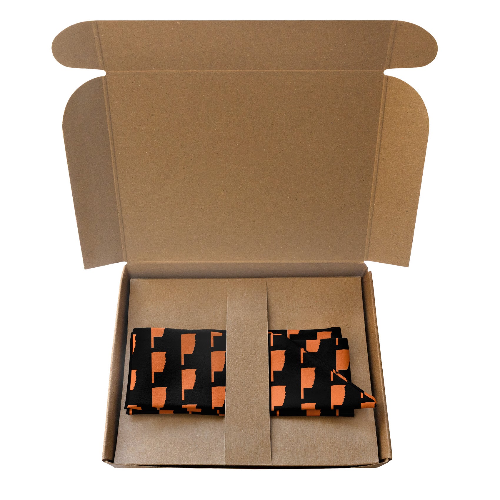 Oklahoma State Outline Hair Scarf - Packaging - Knotty Tie Co.