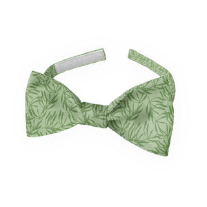 Olive Leaf Floral Bow Tie - Kids Pre-Tied 9.5-12.5" -  - Knotty Tie Co.