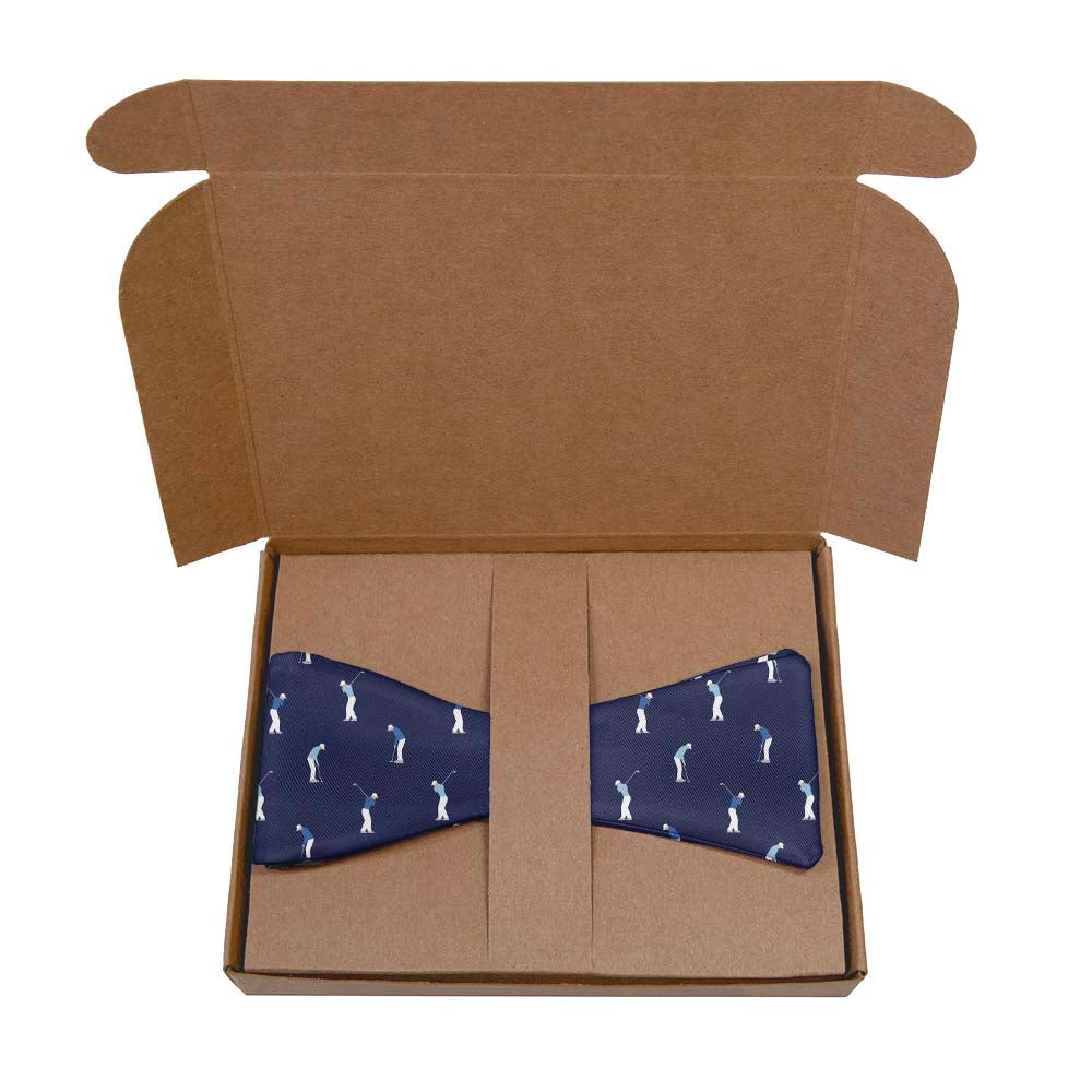 On The Green Golf Bow Tie- Kraft Gift Box Packaging - Knotty Tie Co.