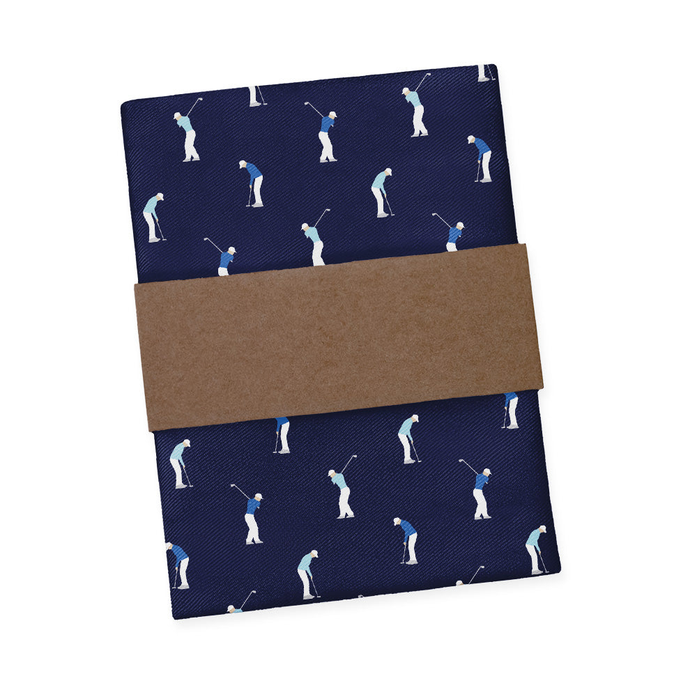 On The Green Golf Pocket Square - Packaging - Knotty Tie Co.
