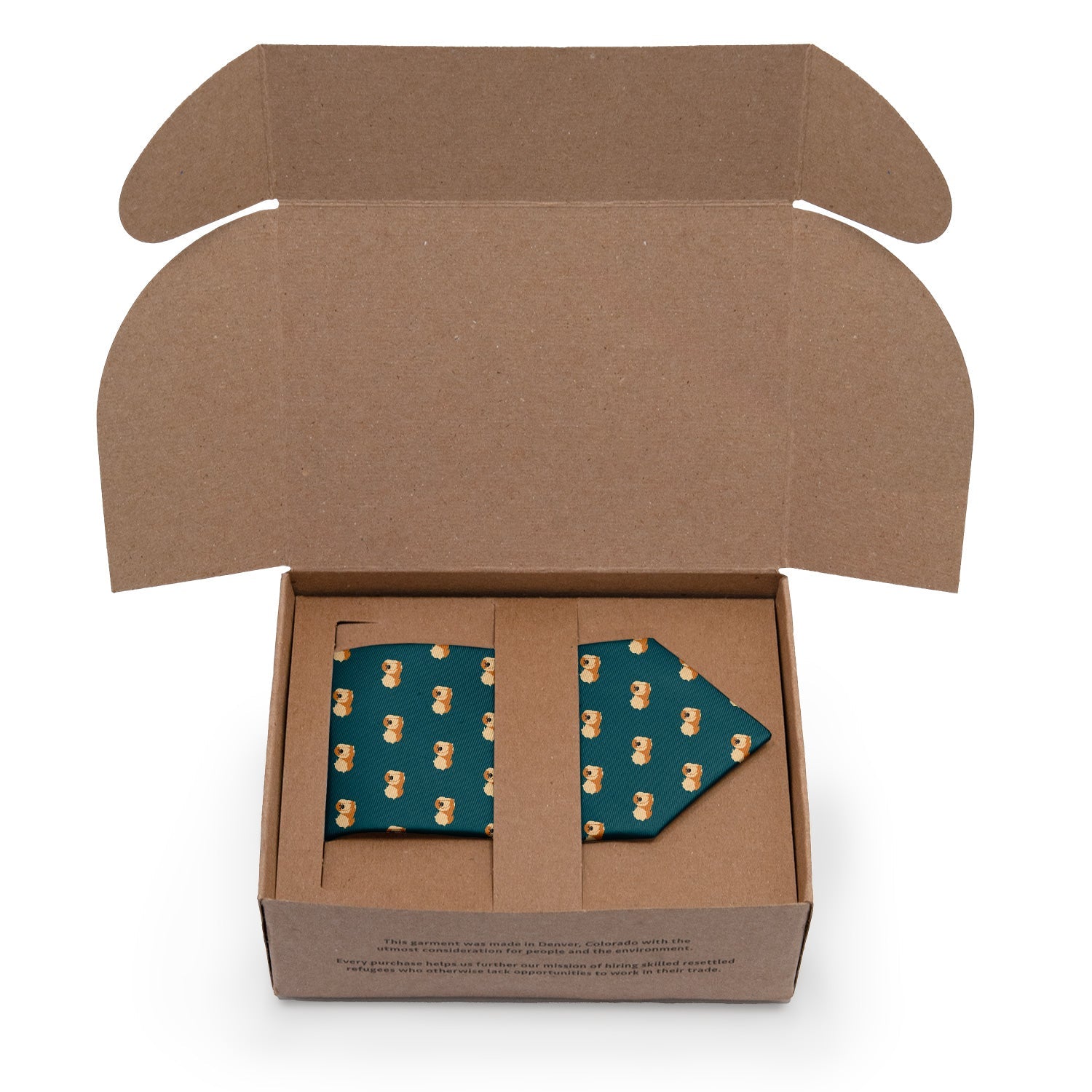 Pekingese Necktie - Packaging - Knotty Tie Co.