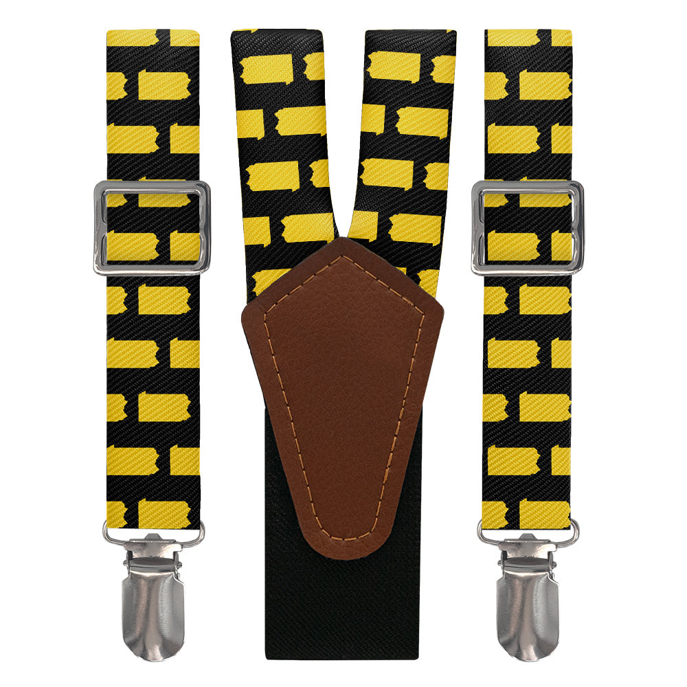 Pennsylvania State Outline Suspenders - Main View - Knotty Tie Co.