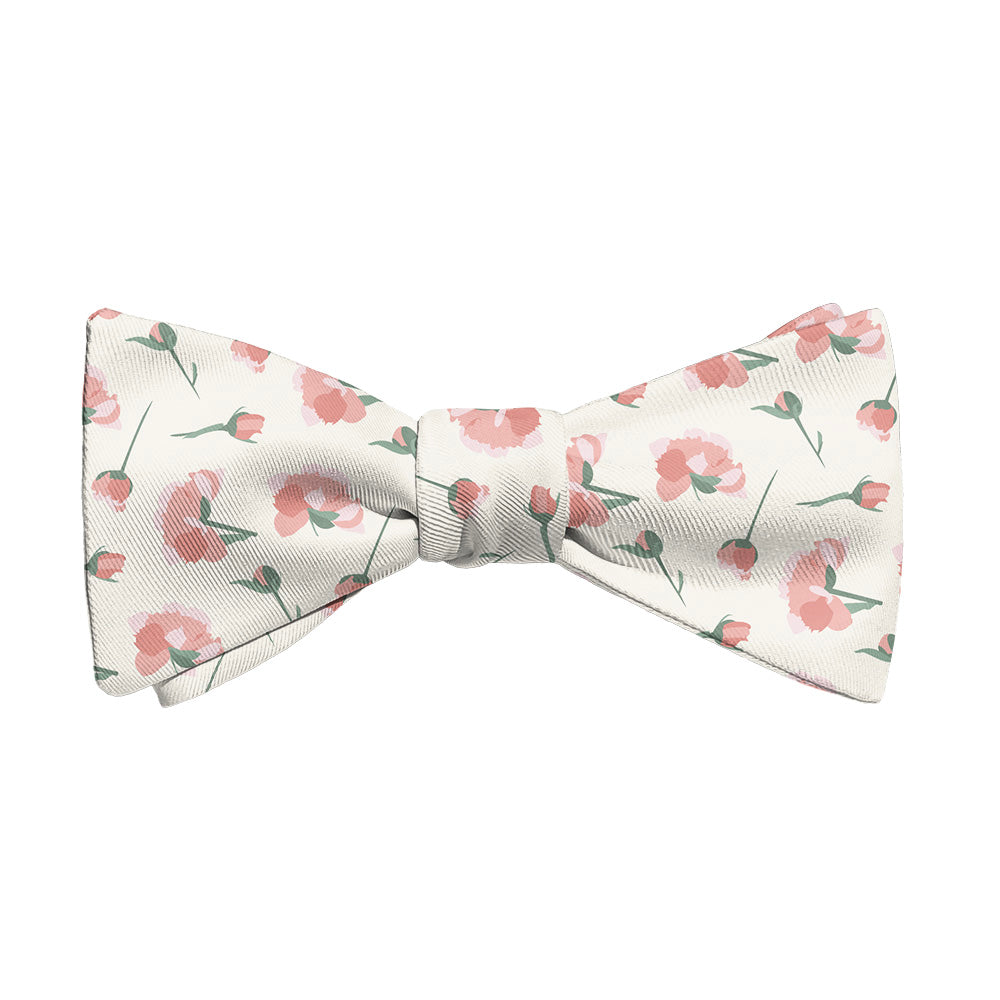 Peonies Floral Bow Tie - Adult Standard Self-Tie 14-18" - Knotty Tie Co.