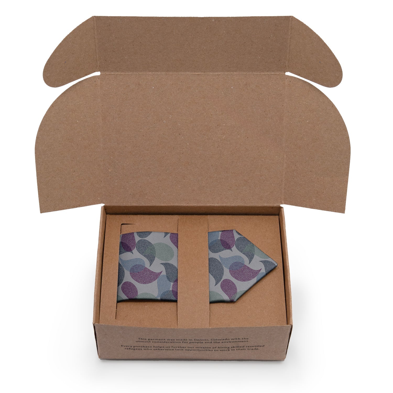Petal Paisley Necktie - Packaging - Knotty Tie Co.
