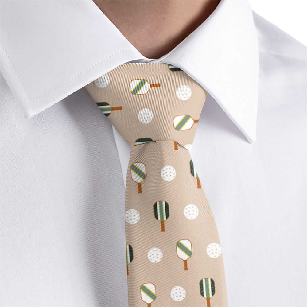 Pickler Pickleball Necktie 1 Rolled - Knotty Tie Co.
