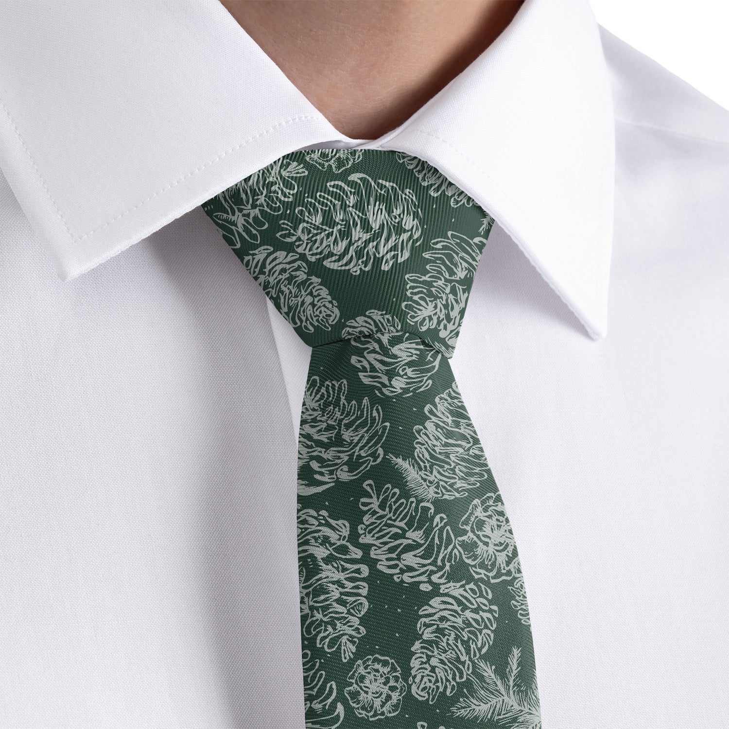 Pinecones Necktie - Rolled - Knotty Tie Co.