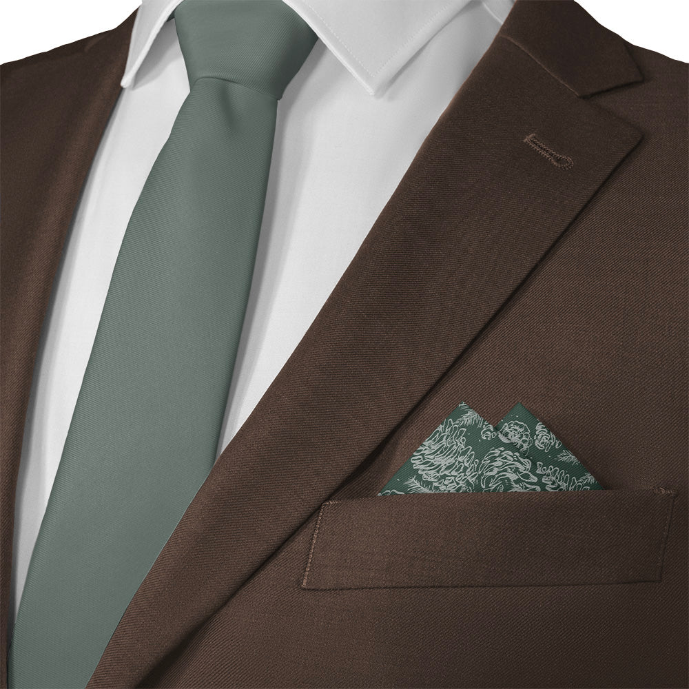 Pinecones Pocket Square - 12" Square - Knotty Tie Co.