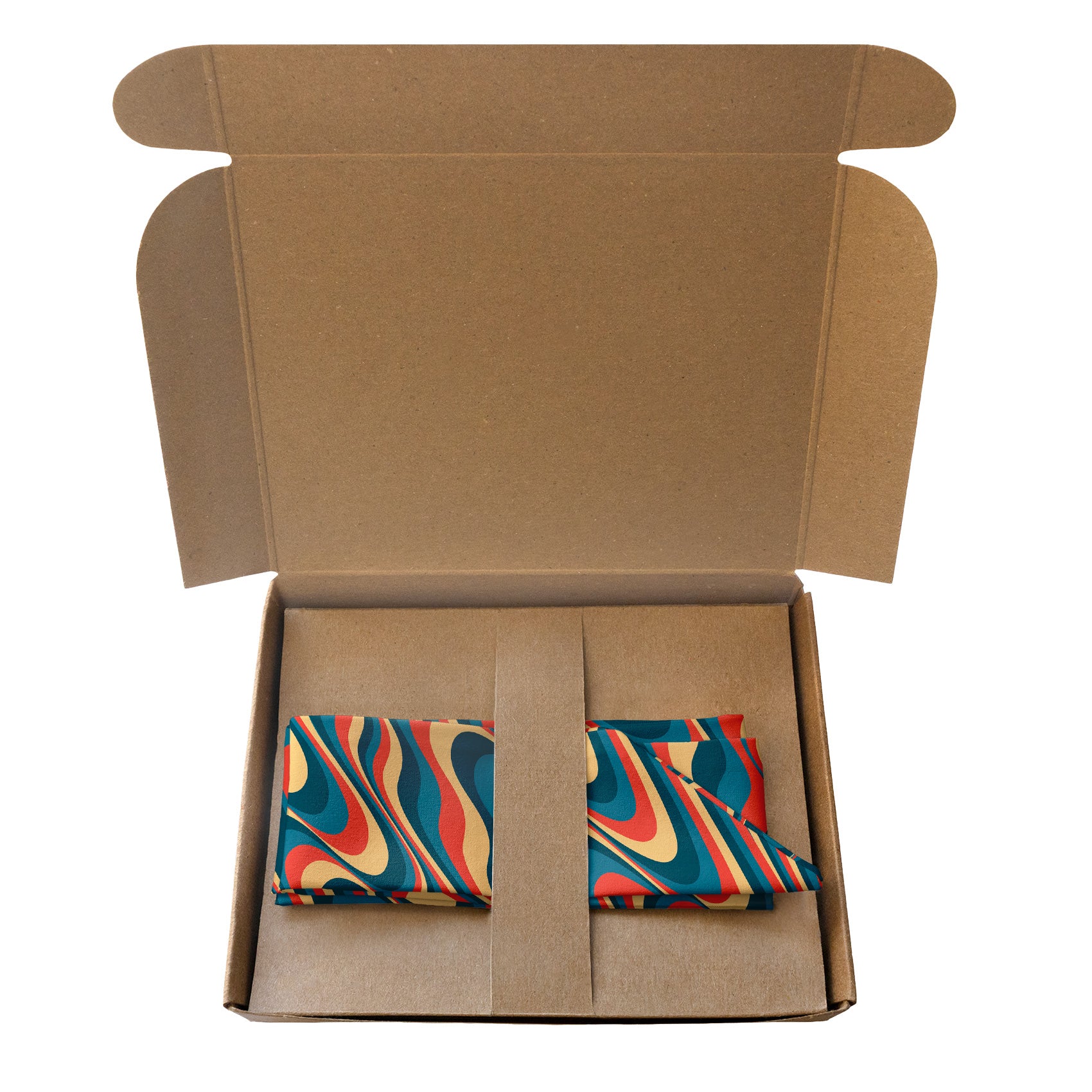 Retro Ripple Hair Scarf - Packaging - Knotty Tie Co.