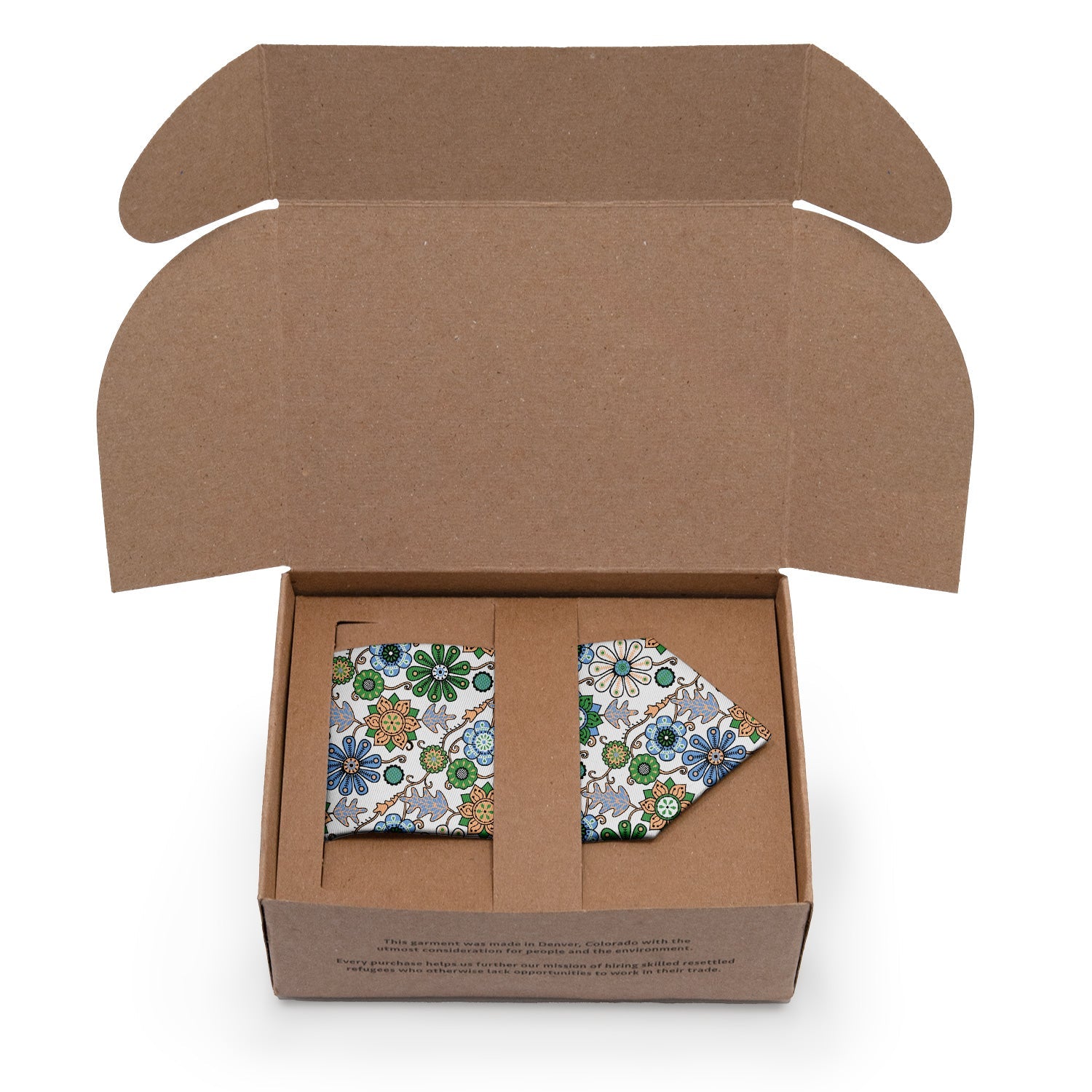 Rural Floral Necktie - Packaging - Knotty Tie Co.