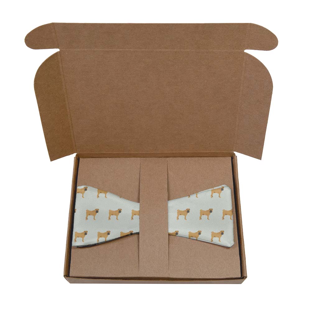 Shar-Pei Bow Tie- Kraft Gift Box Packaging - Knotty Tie Co.