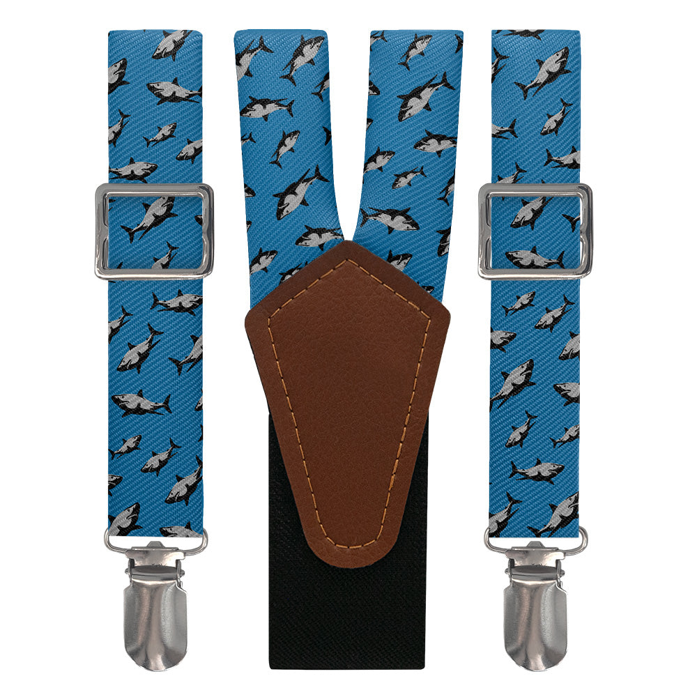 Sharks Suspenders - Main View - Knotty Tie Co.
