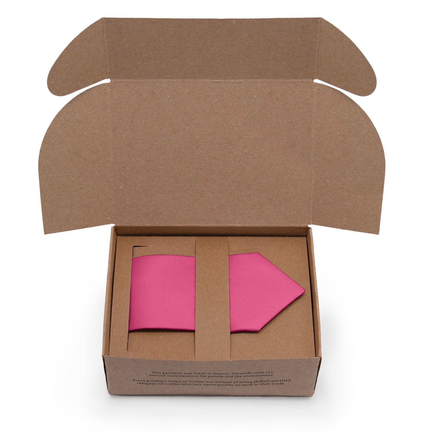 Solid KT Pink Necktie - Packaging - Knotty Tie Co.