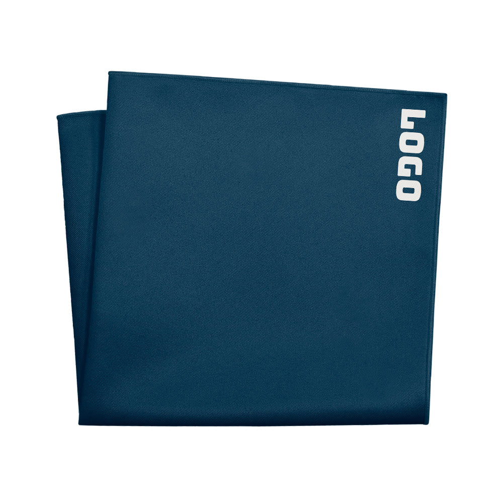 Custom Solid 4 Logo Pocket Square