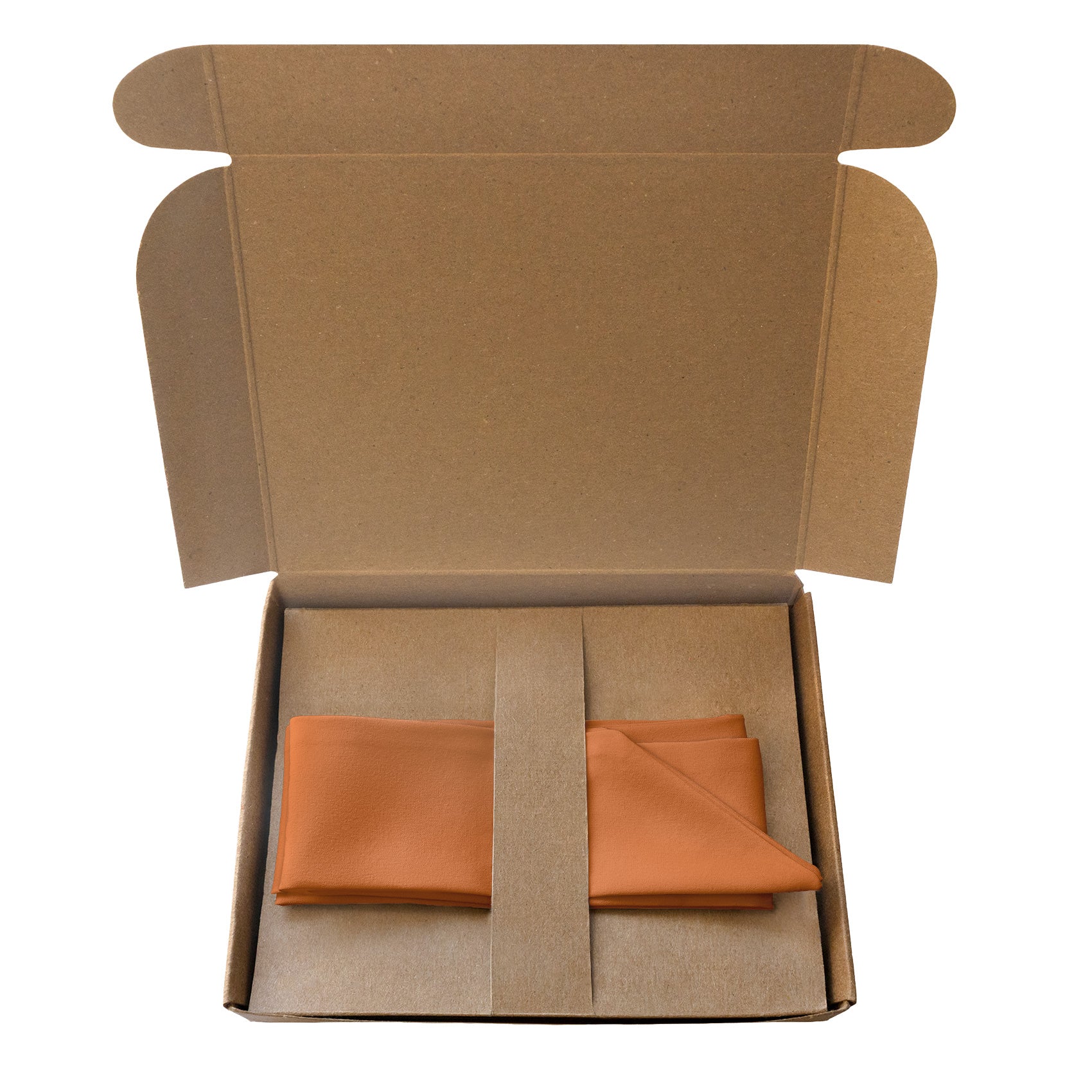 Solid KT Burnt Orange Hair Scarf - Packaging - Knotty Tie Co.